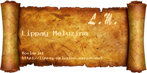 Lippay Meluzina névjegykártya